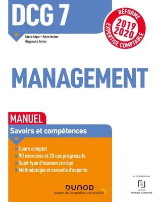 7, DCG 7 / management : manuel, réforme expertise comptable 2019-2020, Réforme Expertise comptable 2019-2020