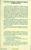 Les relaxations th√©rapeutiques aujourd'hui: Actes du premier Colloque international de relaxation, I.F.E.R.T., juin 1987, Paris, Vol. 1