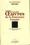 Grandes oeuvres de la littérature française