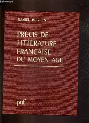 Precis de litterature francaise m.a.