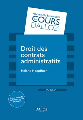 Droit des contrats administratifs - 2e ed.