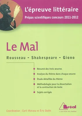 Le mal - Epreuve littéraire 2010/2011, Rousseau, 