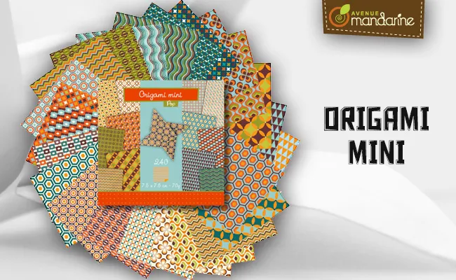 Jeux et Jouets Loisirs créatifs Pochettes créatives Origami et pliage Origami Mini, Pop Avenue Mandarine