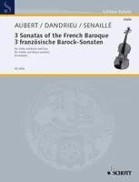 Three Sonatas of the French Baroque, violin and basso continuo (piano, harpsichord); cello (viola da gamba) ad libitum.