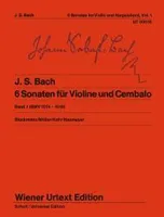 Six Sonatas, Edited from the manuscript copies. BWV 1014 - 1016. violin and harpsichord (piano).