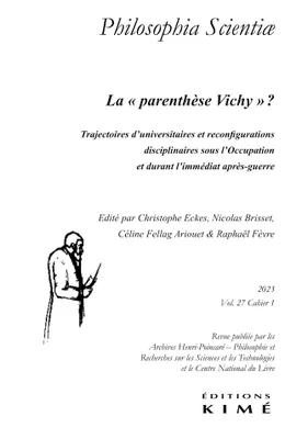 Philosophia scientiae vol.27/1, La 