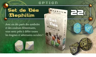 (plus actif) Set de Dés Nephilim - Option Campagne Nephilim Légende Saison 2