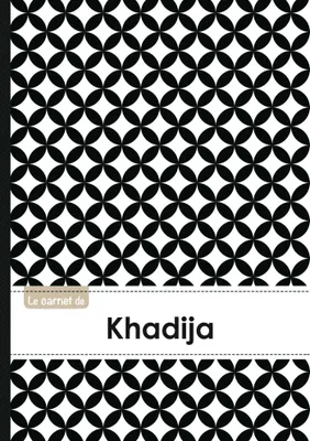 Le carnet de Khadija - Lignes, 96p, A5 - Ronds Noir et Blanc