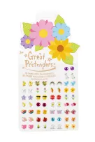 Set de 30 paires de boucle d'oreilles stickers spring flower