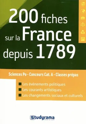 200 fiches sur la France depuis 1789