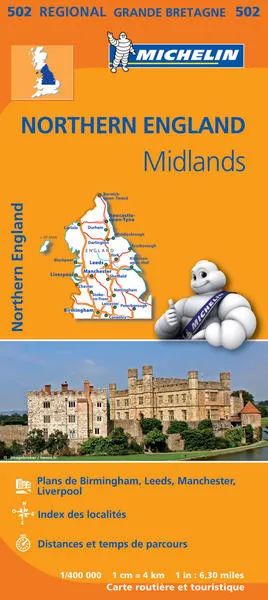 Livres Loisirs Voyage Cartographie et objets de voyage Régional Grande-Bretagne, 502, Carte Régionale Northern England, Midlands 11502