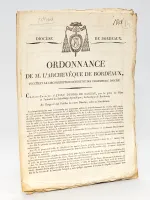 Ordonnance de M. l'Archevêque de Bordeaux touchant la Circonscription définitive des paroisses du Diocèse.