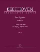 Three Sonatas Op. 10, In C minor, F major, D major