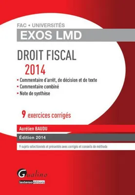 Droit fiscal 2014 / 9 exercices corrigés