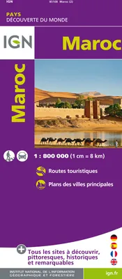 Carte Maroc (1/800.000), 85108 