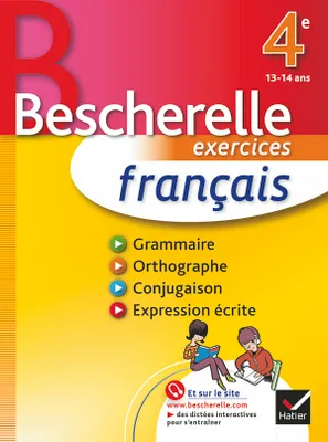 Français 4e - Bescherelle, Cahier d'exercices