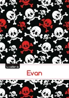 Le carnet d'Evan - Séyès, 96p, A5 - Têtes de mort
