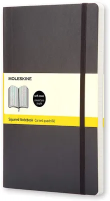 Carnet Classic Couverture souple, Noir Pocket 9x14 cm Quadrillé
