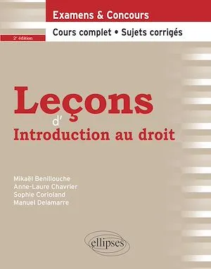 Leçons d'Introduction au droit, 2e édition