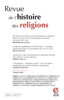 Revue de l'histoire des religions - Nº1/2023