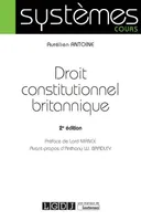 DROIT CONSTITUTIONNEL BRITANNIQUE 2EME EDITION