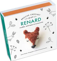 Broche crochet renard, Le kit