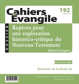 Cahiers évangile - numéro 192 Repères pour une exploration historico-critique du Nouveau Testament