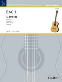 Gavotte E major, BWV 1012. guitar.