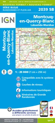 Série bleue [nouveau format], 2039SB, 2039Sb Cahors(Ouest).Labastide-Marnhac.Montcuq