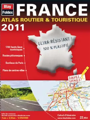 France, atlas plastifié routier & touristique / 2011