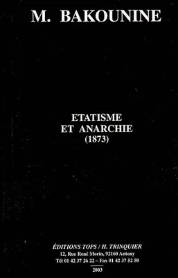 ETATISME ET ANARCHIE, 1873