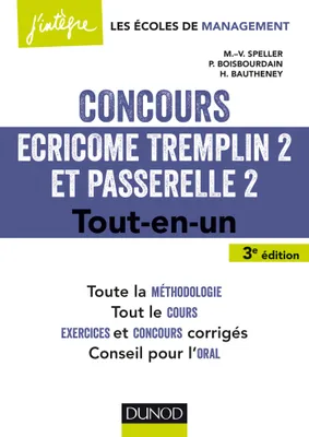 Concours Ecricome Tremplin 2 et Passerelle 2 / tout-en-un, Tout-en-un