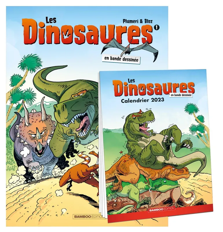 1, Les Dinosaures en BD - tome 01 + calendrier 2023 offert Bloz