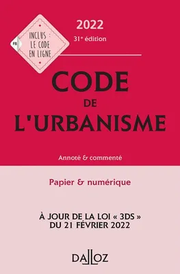 Code de l'urbanisme, Annoté & commenté