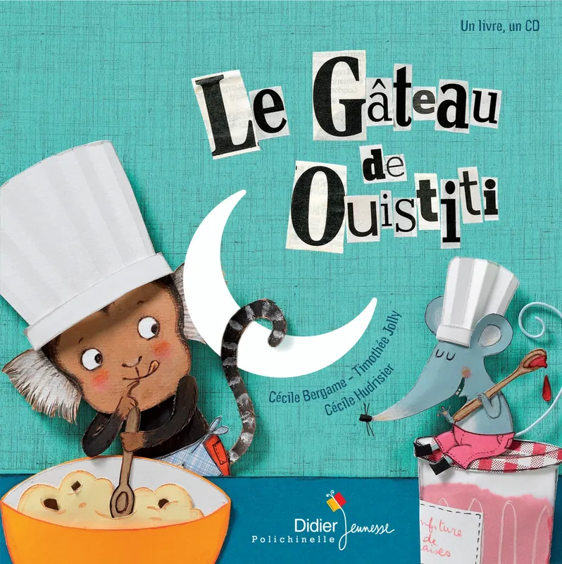 Livres Jeunesse Les tout-petits Albums Le Gâteau de Ouistiti Cécile Hudrisier