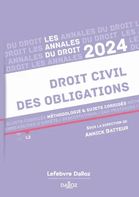 Annales du Droit 2024 - Droit civil des obligations