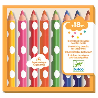 8 Crayons de couleurs pour les Petits