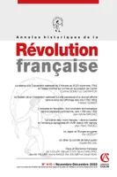 Annales historiques de la Révolution française Nº410 4/2022 Varia, Varia