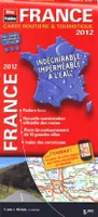 carte routiere 2012 france indechirable 1:1 000 000