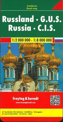 Rußland GUS 1 : 2 000 000 / 1 : 8 000 000 / Touristische Informationen, Autofähren, Ortsregister