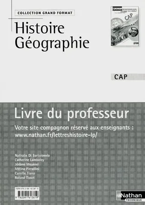 Histoire et Géographie - Éducation civique Livre du professeur Grand Format Livre du professeur