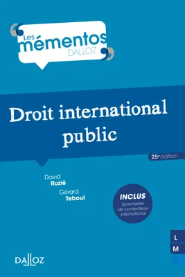 Droit international public - 25e ed.