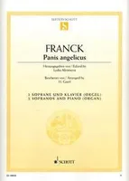 Panis angelicus, 2 sopranos and piano (organ). soprano. Edition séparée.