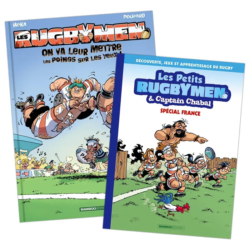 Livres BD Les Classiques 1, Les Rugbymen - tome 01 + cahier d'activités, On va leur mettre les poings sur les yeux ! Poupard