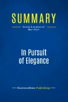 Summary: In Pursuit of Elegance, Review and Analysis of Way's Book