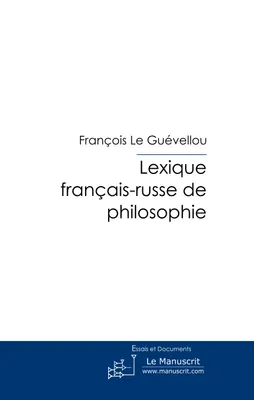 Lexique Français-Russe de philosophie