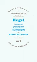Oeuvres de Martin Heidegger, Hegel, la négativité