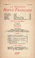 La Nouvelle Revue Française N° 261 (Juin 1935)