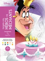 Coloriages mystères Disney - Trompe l'oeil Héros vs Méchants