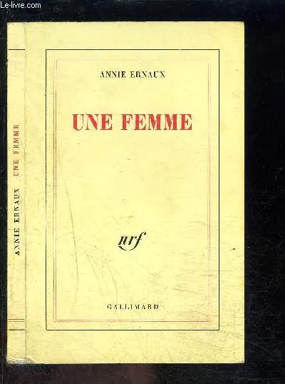 Une Femme Annie Ernaux